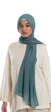 Load image into Gallery viewer, Chiffon hijab-Foggy petrol