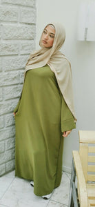Jazz Abaya Tall-Bright Olive