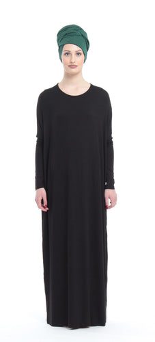 P.I Mästore Premium Jersey Abaya-Black (Size L)