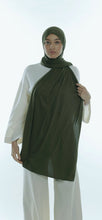 Load image into Gallery viewer, P.I Viscose Jersey Hijab - Khaki Moss