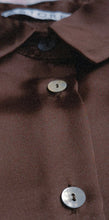 Load image into Gallery viewer, Mästore Satin Shirt-Chocolate Brown