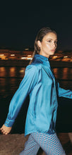 Load image into Gallery viewer, P.I Mästore Satin Shirt-Sky
