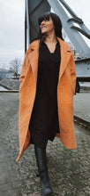 Load image into Gallery viewer, Oversized Longline Coat-Tangerine