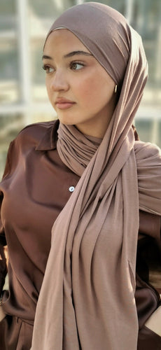 P.I Mästore Premium Cotton Jersey Hijab-Macchiato