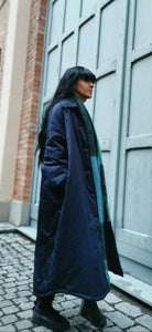 Oversized Cotton Parka-Midnight Navy