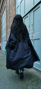 Oversized Cotton Parka-Midnight Navy