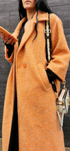 Load image into Gallery viewer, Oversized Longline Coat-Tangerine