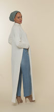 Load image into Gallery viewer, Mästore Knit Slit Dress-White shimmer