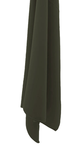 Medina Silk Hijab-Dark khaki green